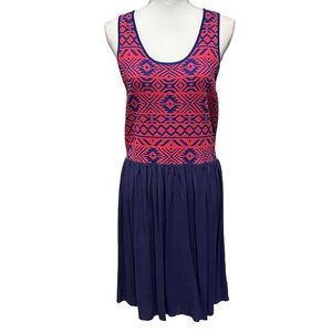 Skies are Blue Dakoda  2fer Sleeveless Southwest Print Lined Dress Size XL‎ NWT